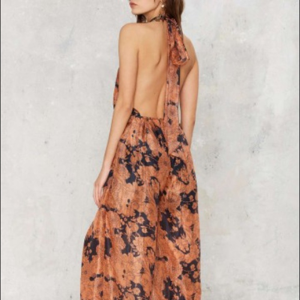 Nasty Gal Summer Nights Silk Jumpsuit - Picture 3 of 3